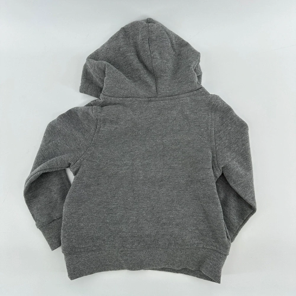 Puma Toddler Boys 18M Heather Gray Red Logo Hoodie and Joggers Tracksuit Set - Picture 3 of 11